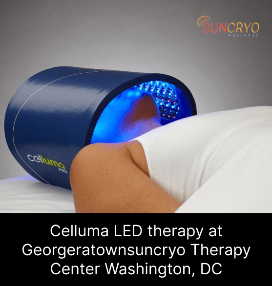 Celluma LED therapy at Georgeratownsuncryo Therapy Center Washington, DC