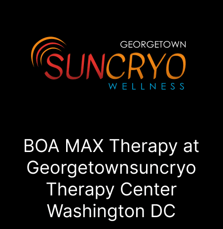 BOA MAX Therapy at Georgetownsuncryo Therapy Center Washington DC