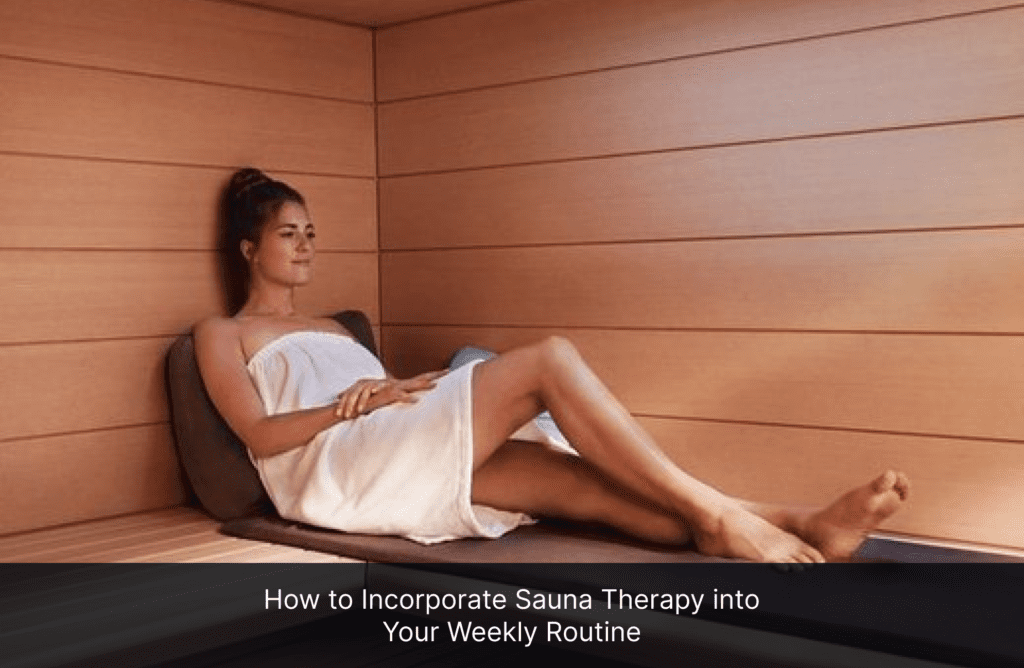 How to Incorporate Sauna Therapy into Your Weekly Routine