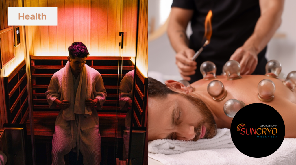 Top places for cupping with infrared sauna near M Street, DC.