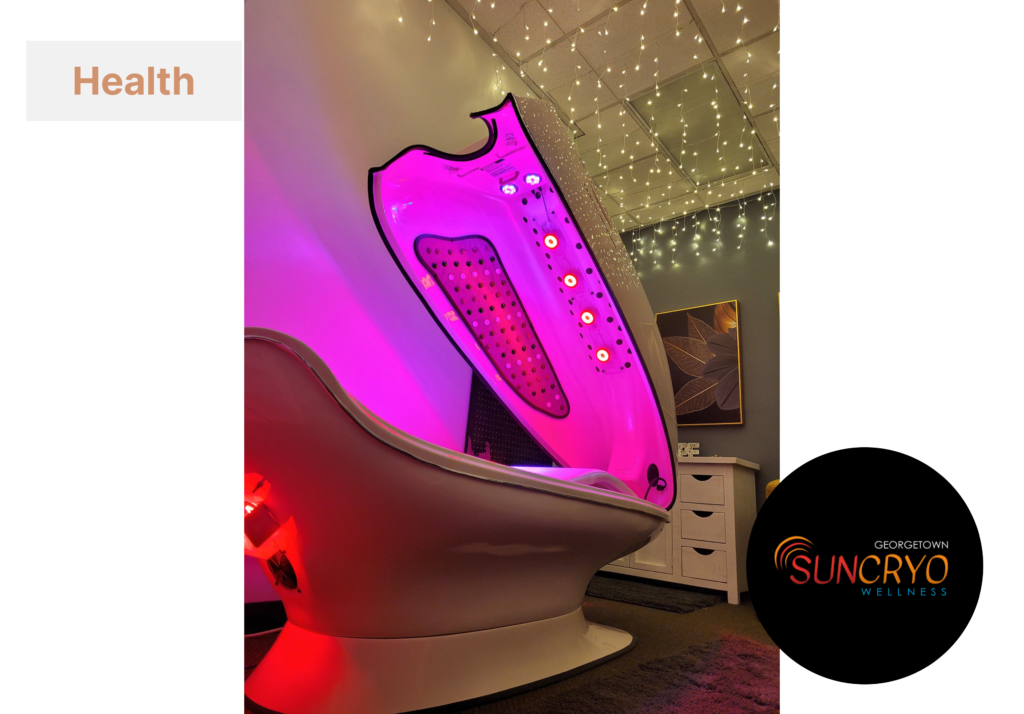 Reduce inflammation with a Jade Sauna Pod at Georgetownsuncryo