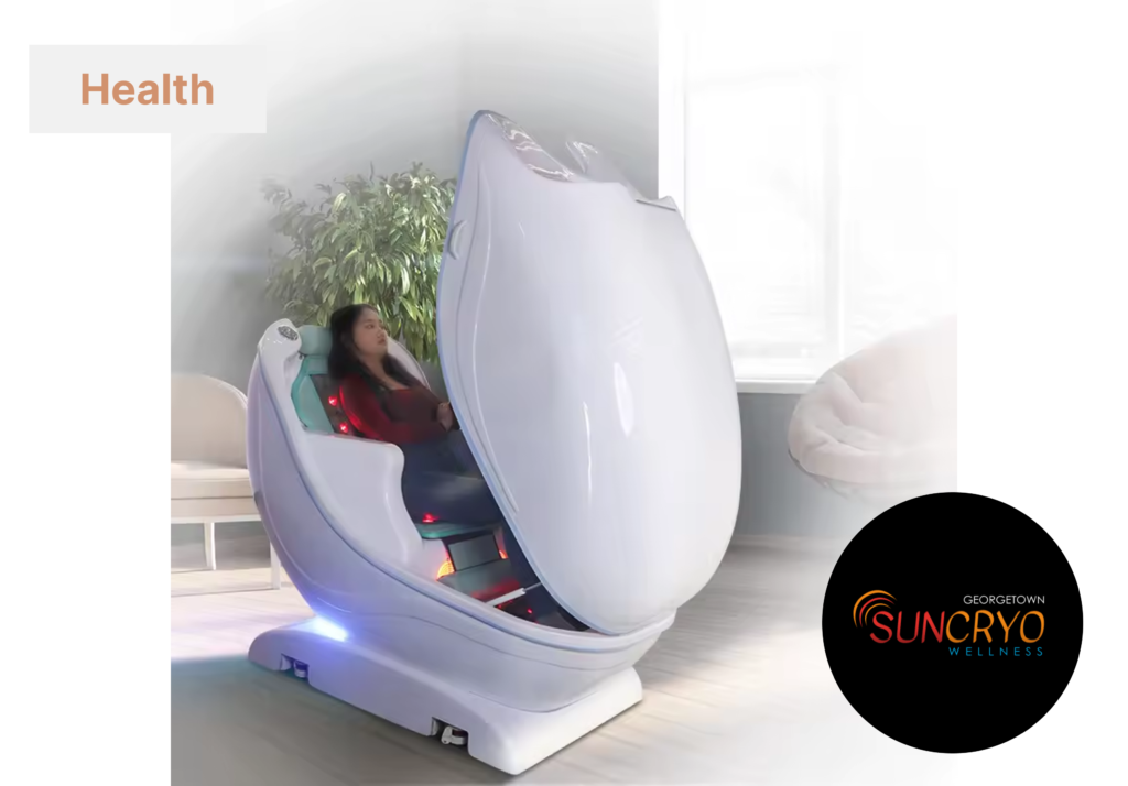 GeorgetownSunCryo’s Jade Sauna Pod for Holistic Wellness