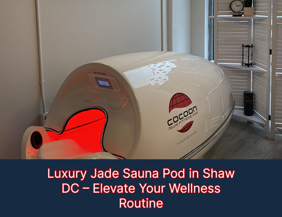 Luxury Jade Sauna Pod in Shaw DC – Elevate Your Wellness Routine