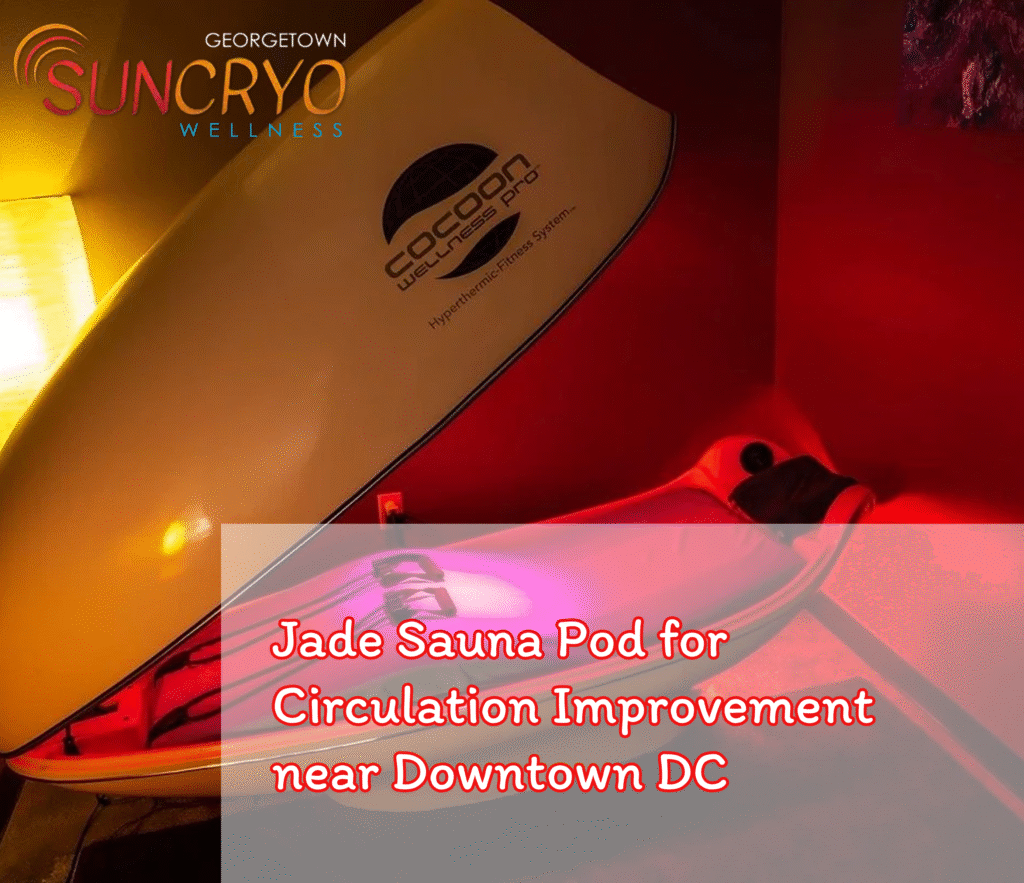 Jade Sauna Pod for Circulation Improvement near Downtown DC