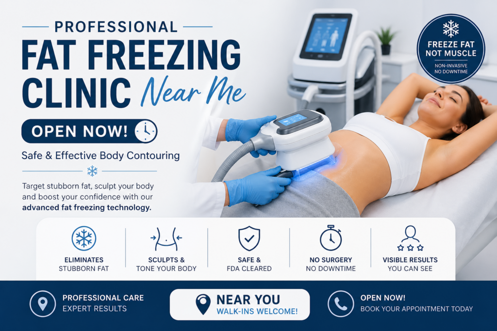 Professional Fat Freezing Clinic Near Me Open Now – Safe & Effective Body Contouring