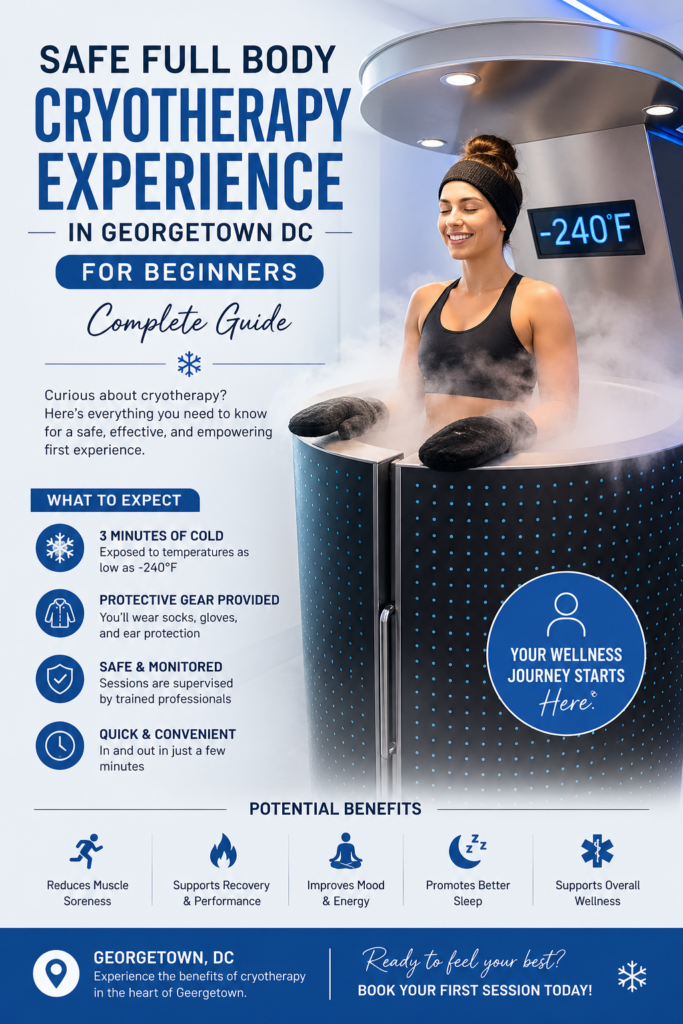 Safe Full Body Cryotherapy Experience in Georgetown DC for Beginners (Complete Guide)